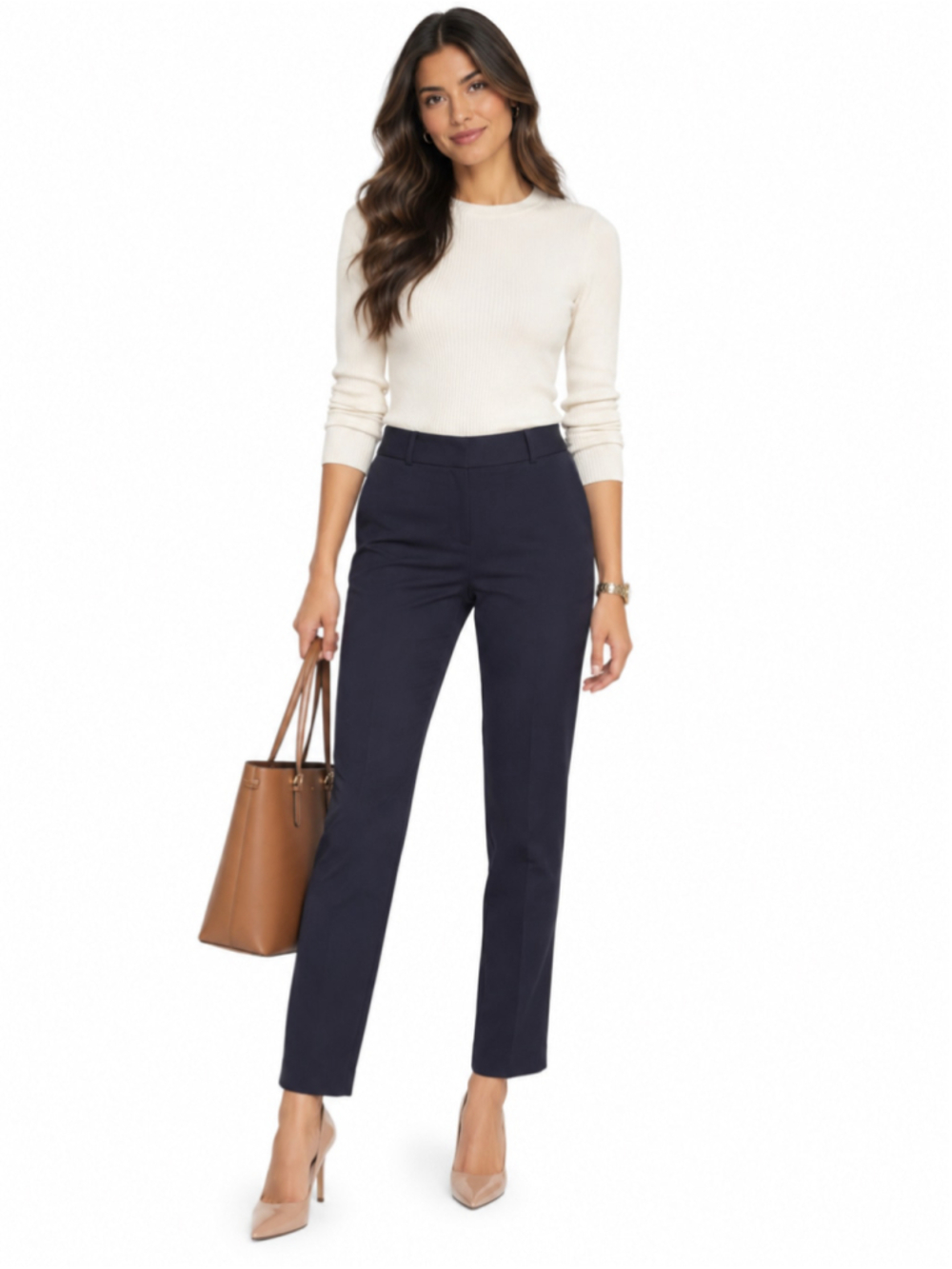 LOFT Skinny Trousers Navy Size 6